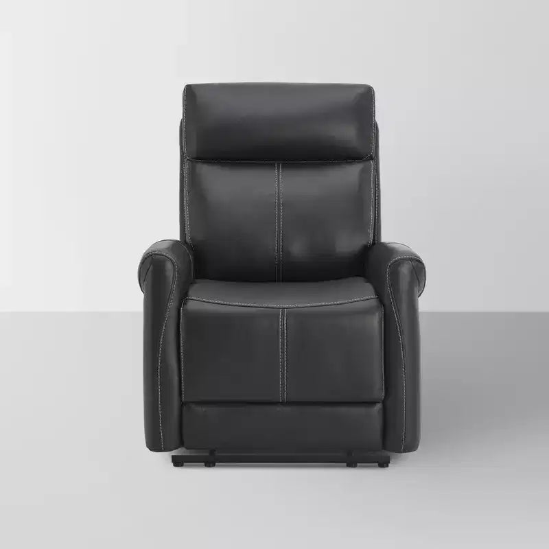Wall Hugger Power Recliner with USB Ports, Faux Leather, 3 Positions, 350 lbs