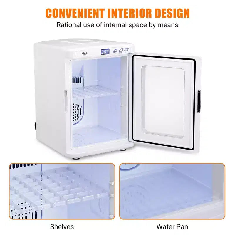 Reptile Incubator, 25L Hatching Eggs Incubator - 10C-60C Temperature Controlled, 12V/110V Portable Digital Incubator for Small Reptiles
