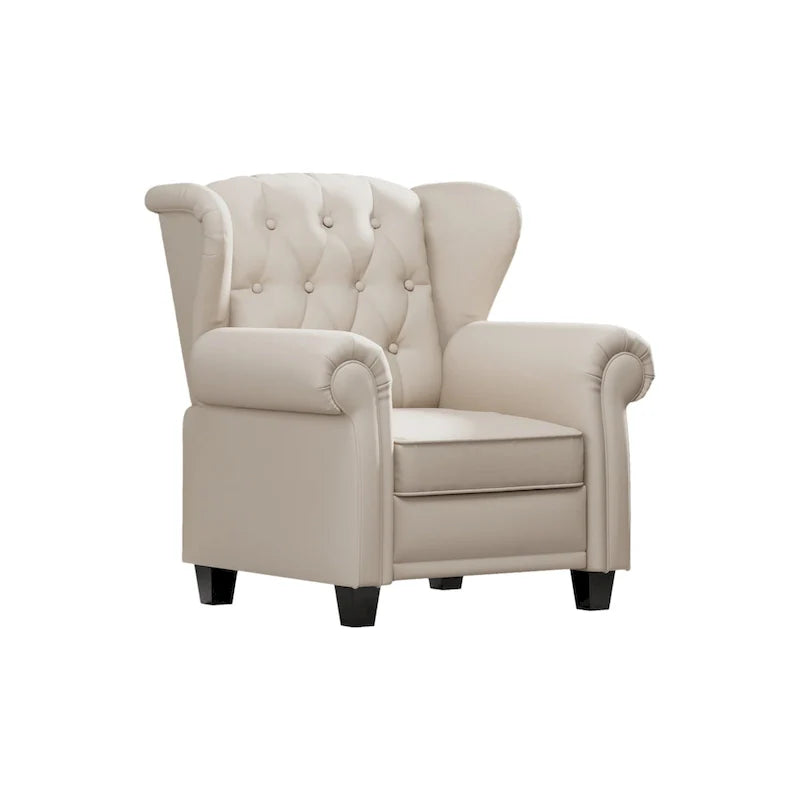 Modern Tufted Push Back Tufted Recliner Armchair