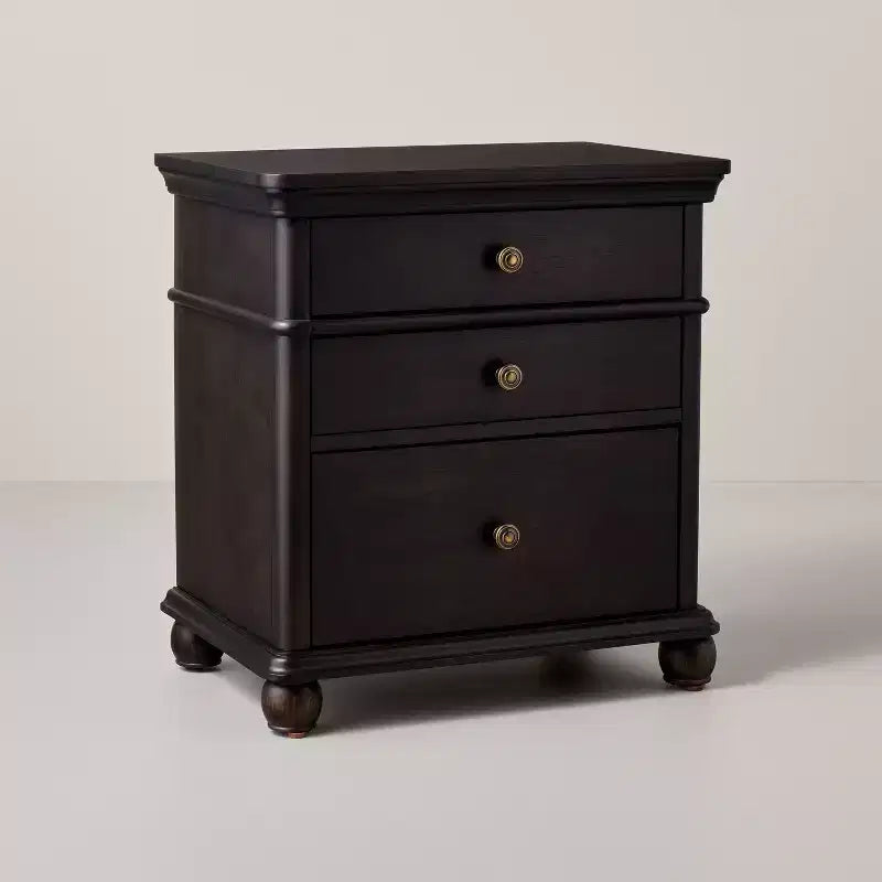 3pc Classic 3 Drawer Wooden Nightstands - Hearth & Hand with Magnolia