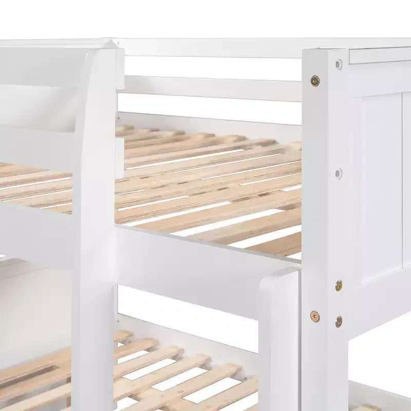 Whisen Full Over Full Wooden Bunk Bed with Twin Size Trundle