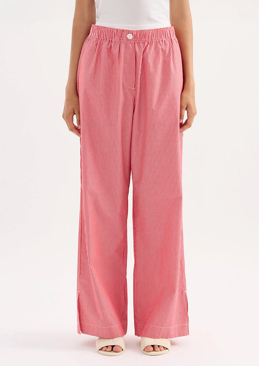 Classic French red and white striped trousers